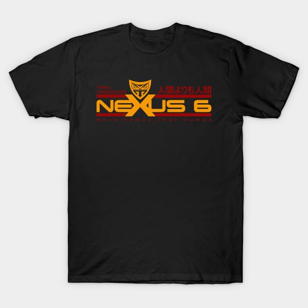 Tyrell Corporation Nexus 6 Replicant T-Shirt by Meta Cortex